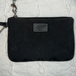 Black Coach wristlet